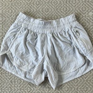 White lululemon shorts size 6